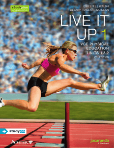 Live It Up 1 VCE Physical Education Units 1 & 2 Textbook