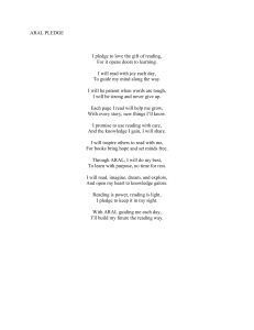 ARAL Pledge: Reading Motivation Poem