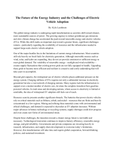 Future of Energy Industry & EV Adoption Challenges