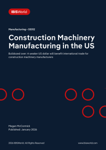 Construction Machinery Manufacturing in the US Industry Report