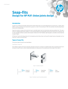 HP MJF Snap-Fits Design Handbook: Union Joints Guide