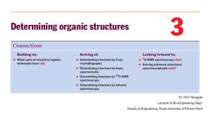 Determining Organic Structures: Spectroscopy Chapter