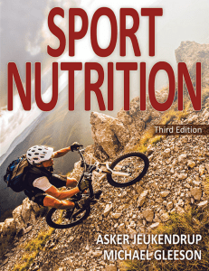 Sport Nutrition Third Edition Textbook