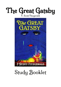 The Great Gatsby Study Booklet - Chapter Analysis & Questions