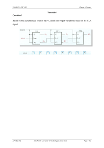 Tutorial 6: Asynchronous Counter Waveforms
