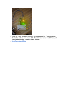 Light Sensor Calibration: Arduino Tutorial