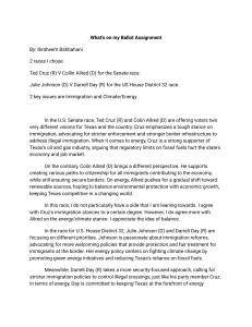 What's on my Ballot Assignment: Political Races & Issues