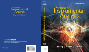 Principles of Instrumental Analysis 7th Edition Textbook