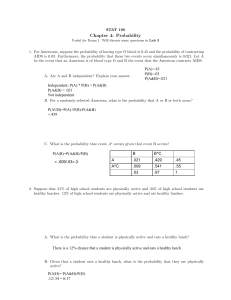 STAT 190 Chapter 4: Probability Problems and Solutions