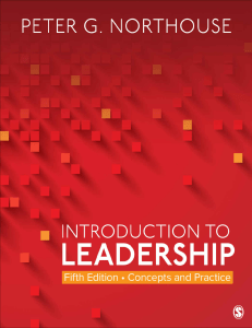 Introduction to Leadership: Concepts and Practice 5th Ed