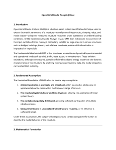 Operational Modal Analysis (OMA): Vibration-Based Structural Identification