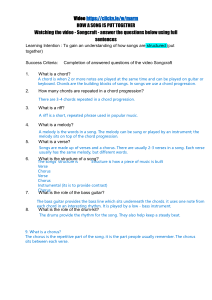 How a Song Is Put Together: Song Structure Worksheet