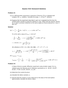 MIT 3.091SC Homework Solutions: Diffraction Problems