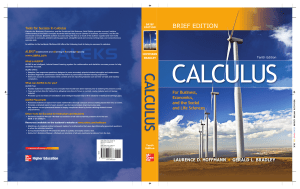 Calculus for Business, Economics, and Social/Life Sciences Brief 10th Ed
