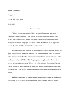 The Black Church: A Moral Counterstructure in Black Communities