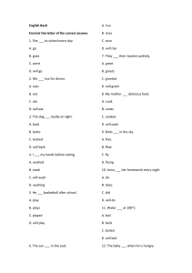 English Basti Grammar Worksheet: Verb Tenses Practice
