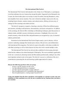 International Film Festival: A Cultural Event Analysis