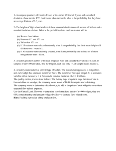 Probability & Statistics Problems