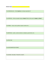 Protest Analysis Worksheet