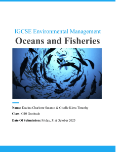 IGCSE Environmental Management: Oceans and Fisheries
