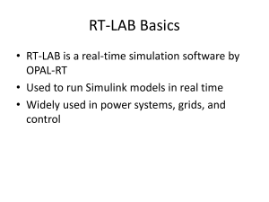 RT-LAB Basics: Real-Time Simulation Software