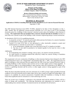 NH Technical Bulletin: Concrete-Encased Electrodes