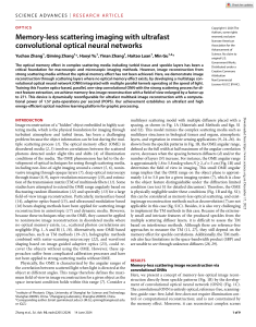Memory-less Scattering Imaging with Ultrafast Convolutional ONNs
