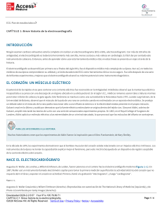 Breve historia de la electrocardiograf&iacute;a