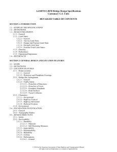 AASHTO LRFD Bridge Design Specifications 2010