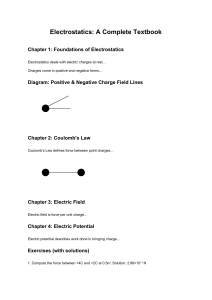 Electrostatics: A Complete Textbook