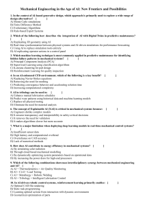 Mechanical Engineering AI Quiz: New Frontiers and Possibilities
