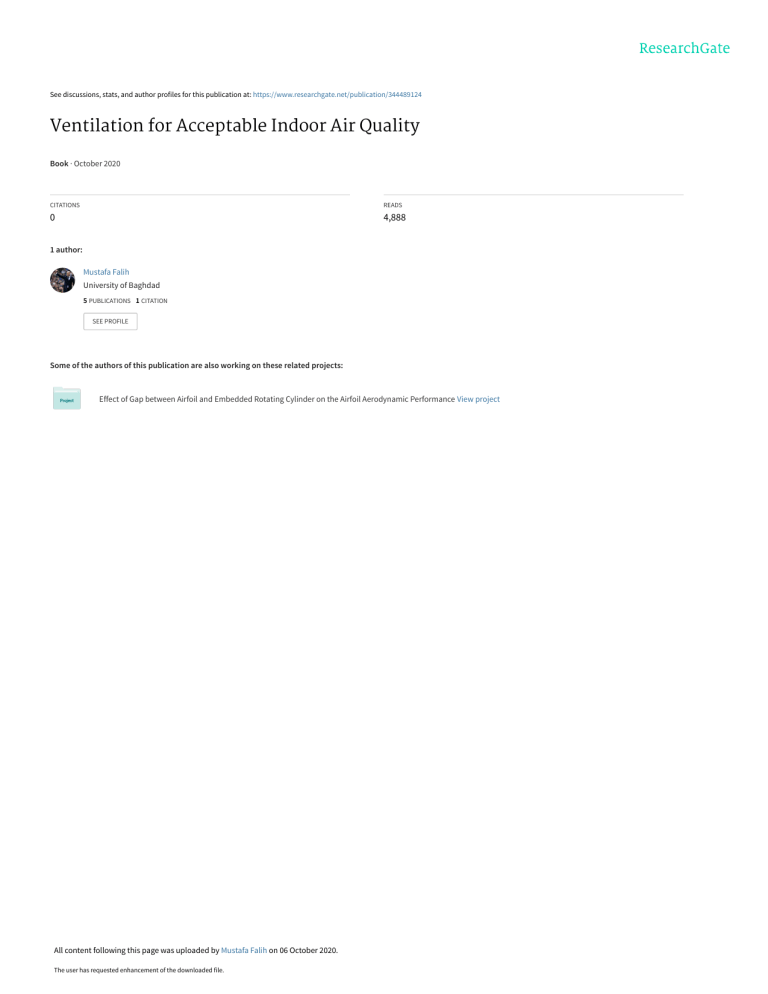 Ventilation for Acceptable Indoor Air Quality (ASHRAE 62.1-2019)