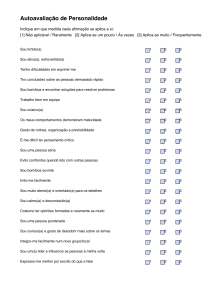 Autoavalia&ccedil;&atilde;o de Personalidade - Question&aacute;rio de Tra&ccedil;os