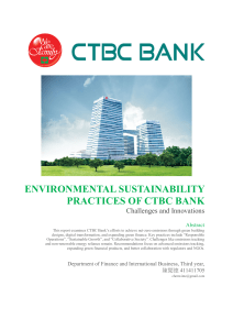 CTBC Bank Environmental Sustainability Practices
