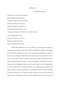 Self-Reliance by Ralph Waldo Emerson: Essay on Individualism