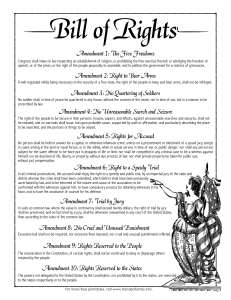6th Amendment Worksheet: Rights of the Accused