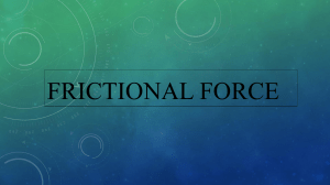 Frictional Force: Types, Advantages, Disadvantages