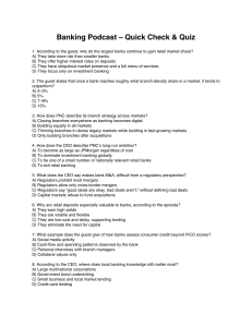 Banking Podcast Quiz: Quick Check & Multiple Choice Questions