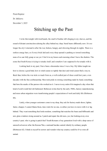 Stitching up the Past: A Shoemaker's Reflection on Post-Korean War Seoul