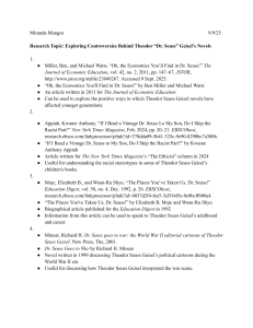 Dr. Seuss Controversies Research Topic List