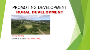 Promoting Rural Development: Bottom-Up vs Top-Down Approaches