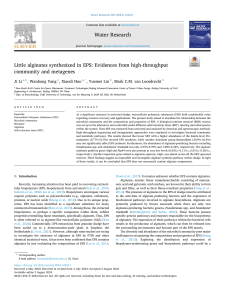 EPS Alginates: High-Throughput Evidence from Sludge Microbes
