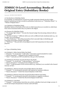 ZIMSEC O-Level Accounting: Books of Original Entry