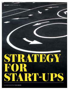 Strategy for Start-Ups: Entrepreneurial Strategy Compass