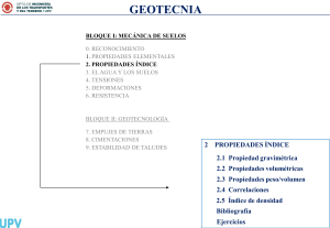 Geotecnia - Propiedades &Iacute;ndice de Suelos - Ingenier&iacute;a Civil