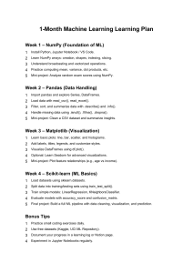 1-Month Machine Learning Learning Plan