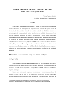 Otimiza&ccedil;&atilde;o de Layout de Produ&ccedil;&atilde;o em Ind&uacute;stria Metal&uacute;rgica Pequeno Porte