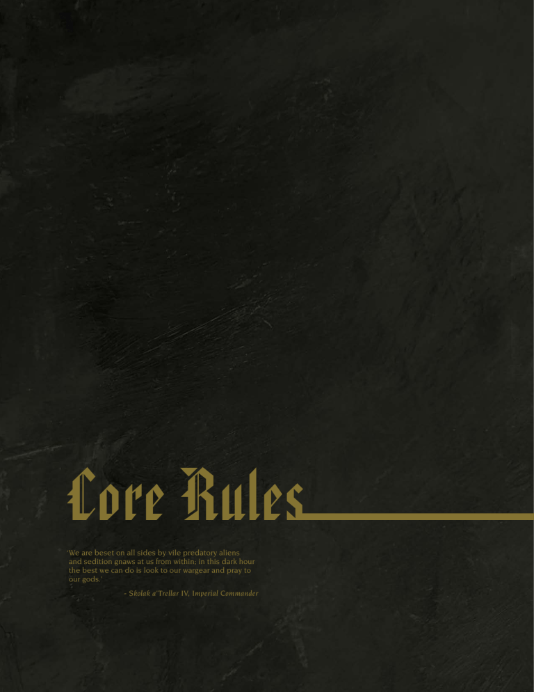 Warhammer 40,000 Core Rules Guide