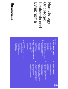 Hematology Oncology: Leukemia and Lymphoma Textbook