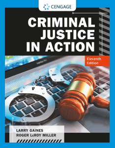 Criminal Justice in Action 11th Edition Textbook